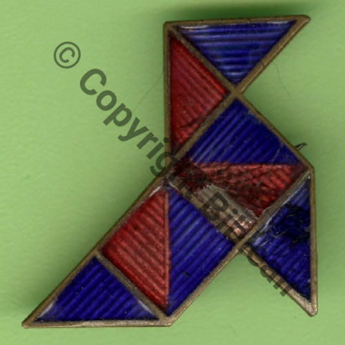 CROISIERE NOIRE AFRIQUE Gal VUILLEMIN... 1COCOTE Bicolore BLEU et ROUGE Email Translucide strie  SM Dos lisse Eping Bascule Src.Y.GENTY 11Eur09.25 kirschfou 